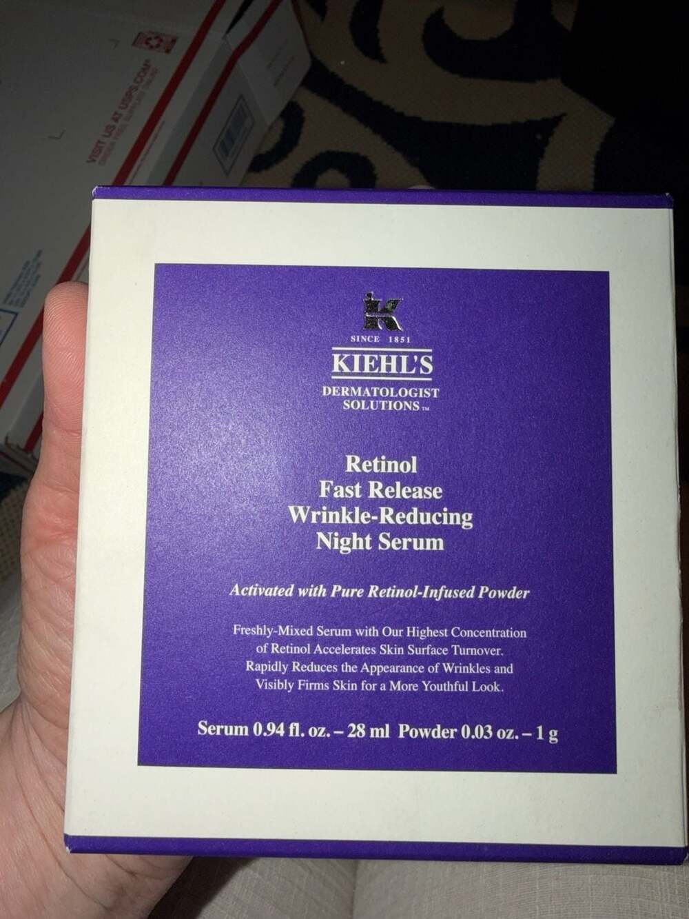 Kiehl's Retinol Fast Release Wrinkle-Reducing Night Serum 28ml